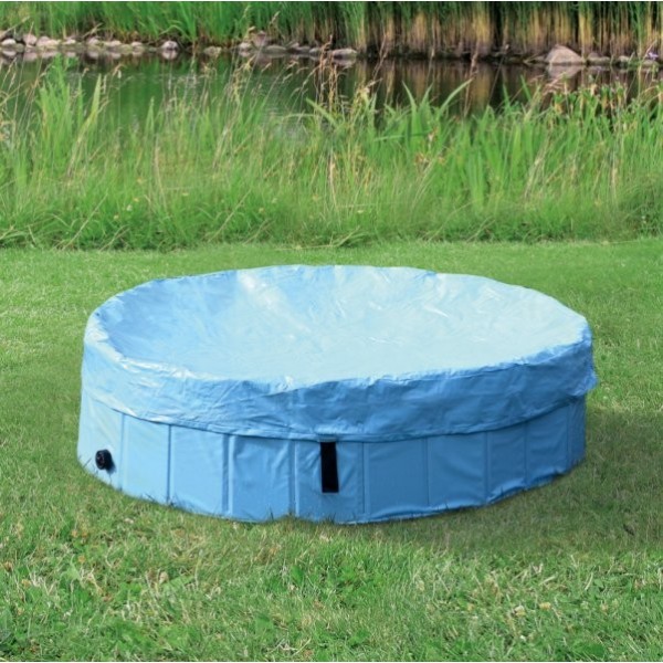 Ochranná plachta na bazén 120 cm sv.modrá