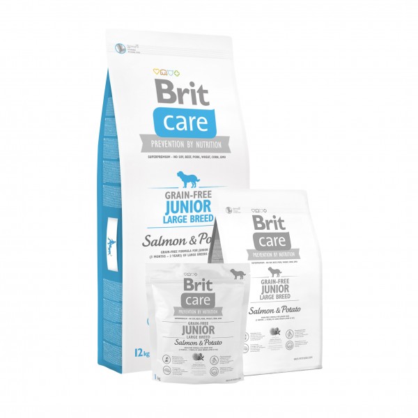 Brit Care Grain-free Junior LB Salmon & Potato 12 kg